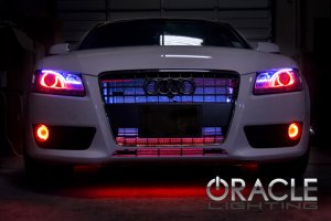 Audi A5 Headlight Halo Kit - ORACLE Lighting - Red - `07-`13